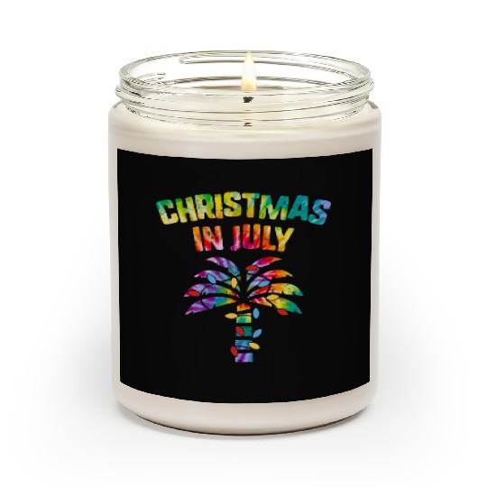 Christmas In July Beach Palm Xmas Tree Summer Scented Candles