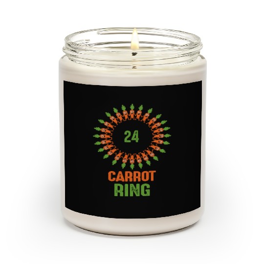24 Carrot Ring Original and Clever vegetable pun Scented Candles