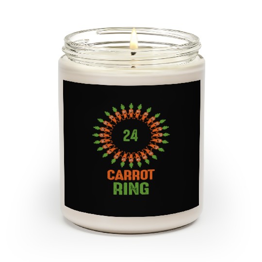 24 Carrot Ring Original and Clever vegetable pun Scented Candles