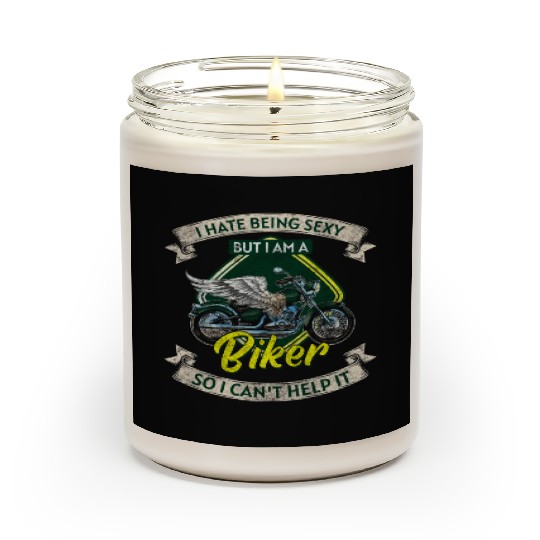 Biker Chopper Racing Two-Wheeler Scented Candles