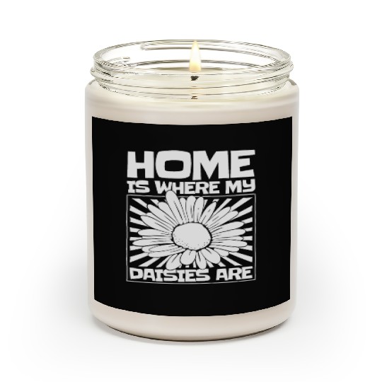 Daisy Garden Gardening Gardener Scented Candles