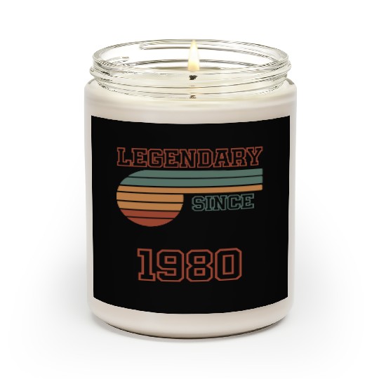 42th Birthday legendary since 1980 Scented Candles