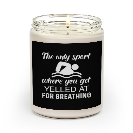 Swimmer Swim Swimming Scented Candles