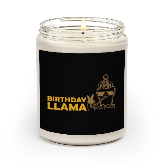 Cool Birthday Llama Sunglasses Scented Candles