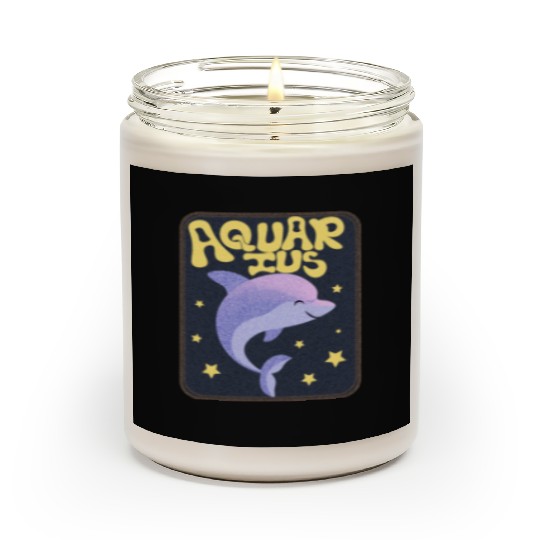 Aquarius Sign Animal Scented Candles