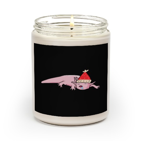 Christmas Axolotl Ugly Christmas Gift Xmas Scented Candles