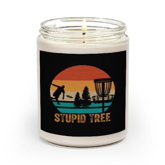 Stupid Tree Disc Golf Vintage Ultimate Frisbee Scented Candles