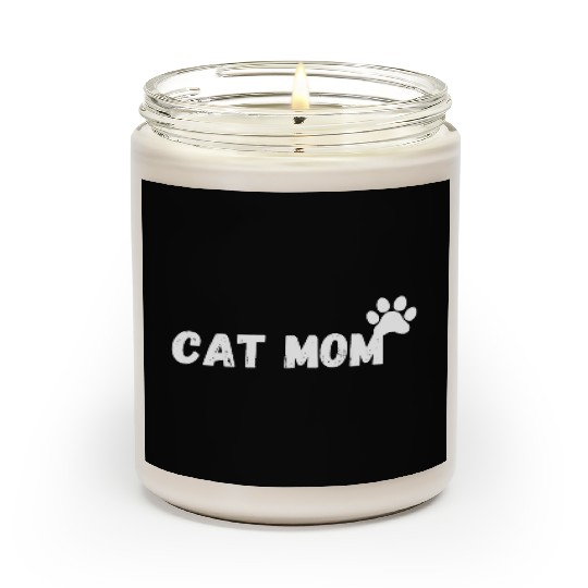 Cat Mom Funny design Classic Scented Candles