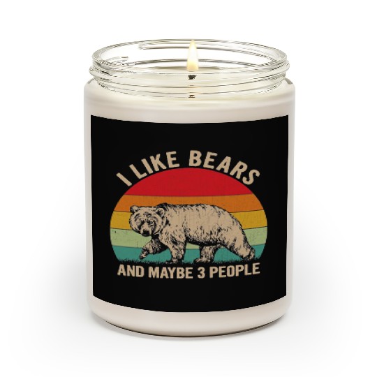 I Like Bears and Maybe 3 People Scented Candles