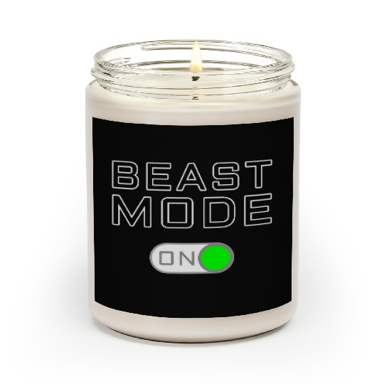 Beast Funny Workout Gym Mode Scented Candles