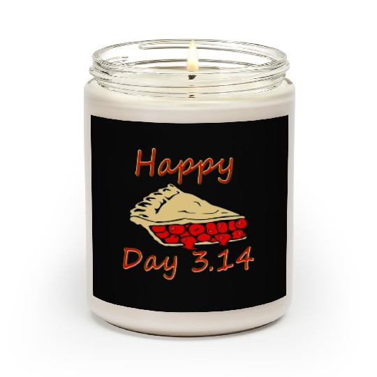 Happy Pi Day 3 14 2019 Cherry Pie Funny Math Gift Scented Candles
