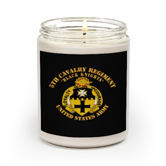 Army 5th Cavalry Regiment Black Knights Scented Candles