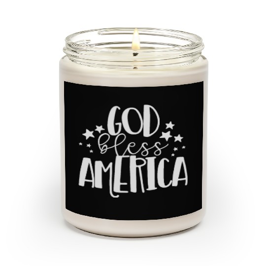God Bless America Patriotic American 4th of Julygo Scented Candles