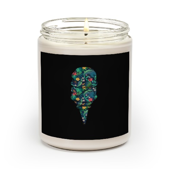Ice Cream Tropical Floral Flower Scented Candles