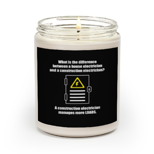 Electrician Electrical Engineer Lineman Scented Candles