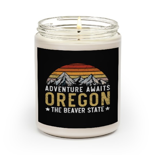 Adventure Awaits Oregon The Beaver State USA Scented Candles