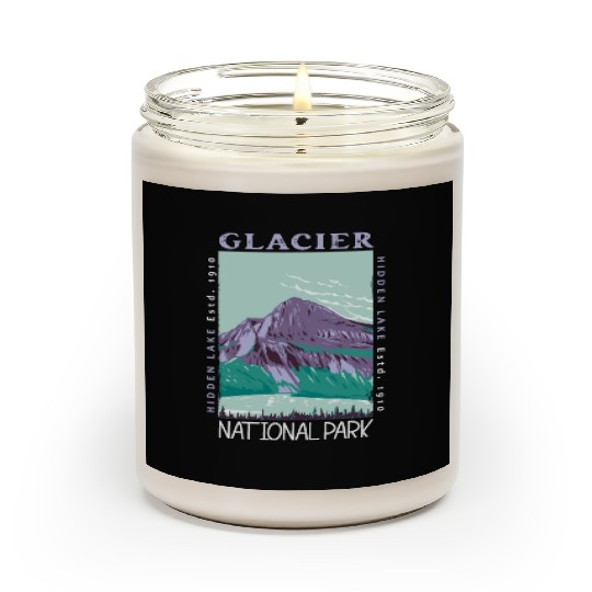 Glacier National Park Hidden Lake Distressed Scented Candles