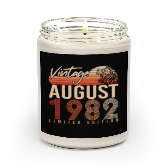 40th Birthday Of August 1982 Scented Candles