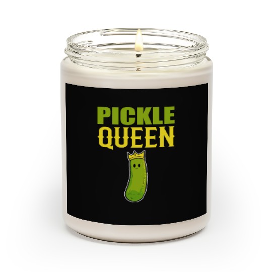 Pickle Queen Head Chef Gift Scented Candles