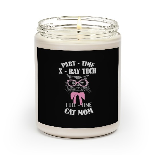 Cat Lover Full Time Cat Mom Scented Candles