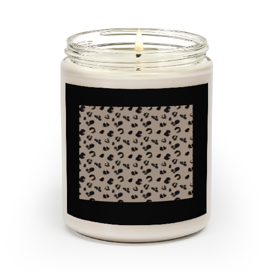 Leopard Animal Print Pattern Scented Candles