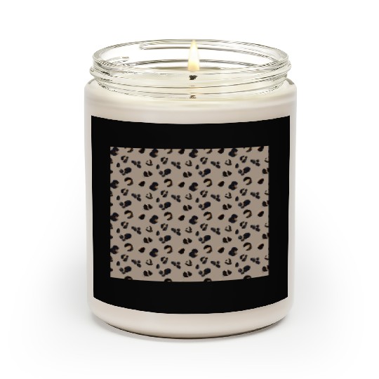 Leopard Animal Print Pattern Scented Candles