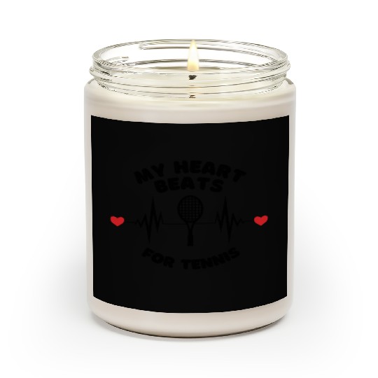 My Heart Beats For Tennis Scented Candles