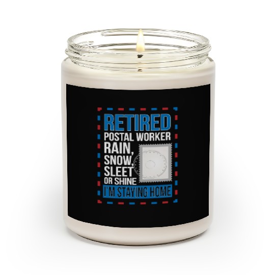 Retired Postal Worker Retirement Mailman Postman Scented Candles