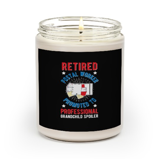 Retired Postal Worker Grandma Retirement Mail Lady Scented Candles