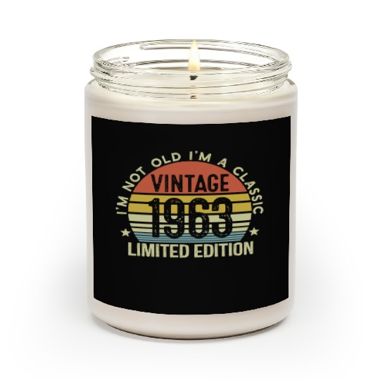 Vintage 1963 Limited Edition I Am A Classic Scented Candles