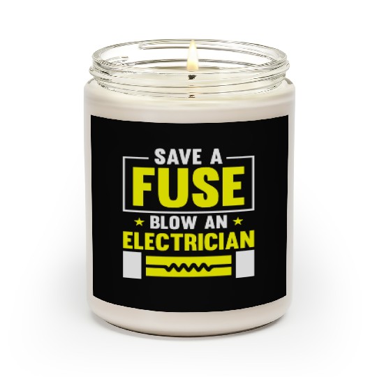 Electrician Electrical Engineer Lineman Scented Candles