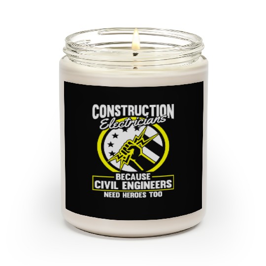 Electrician Electrical Engineer Lineman Scented Candles