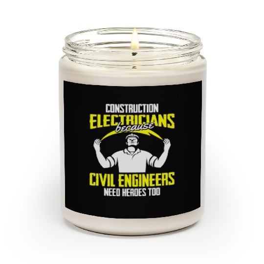 Electrician Electrical Engineer Lineman Scented Candles