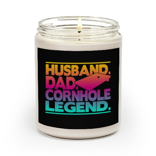 Husband Dad Cornhole Legend Classic Scented Candles
