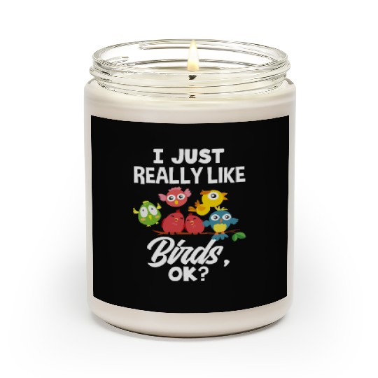 Bird Lover Birds Birdwatcher Gift Scented Candles