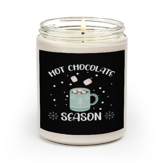 Hot Chocolate Season Snow Winter Season Drink Scented Candles