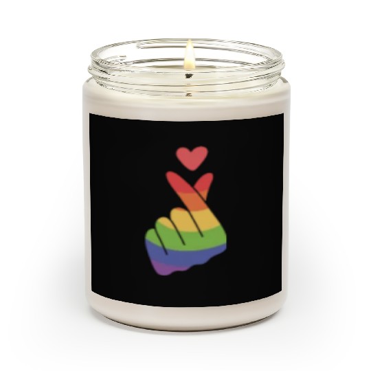 Lgbtq Gay Pride Month Rainbow Love Is Love Scented Candles