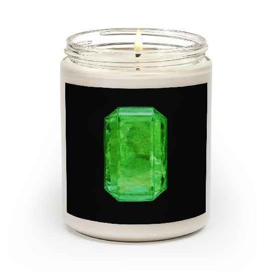 Emerald Crystal Scented Candles