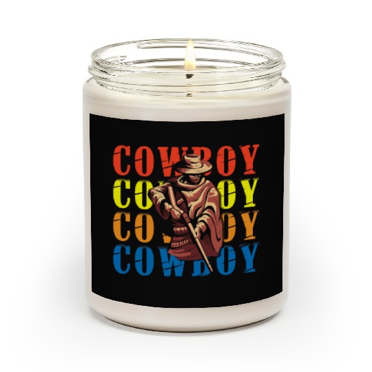 Cowboy Marksman Sheriff Star Wild West Scented Candles