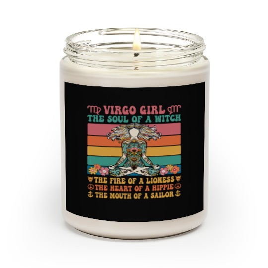 Virgo Girl Astrology Sign Scented Candles