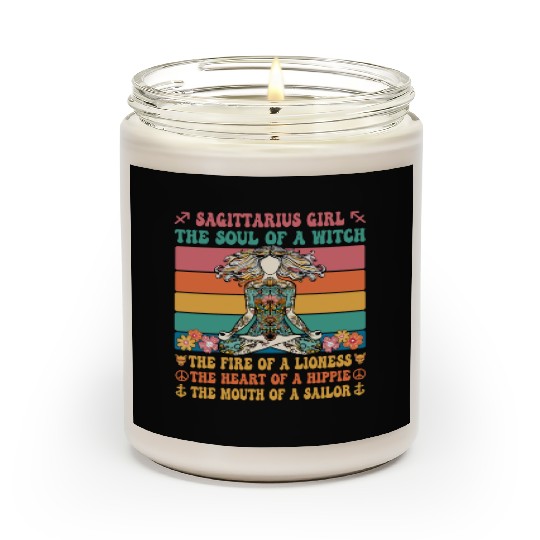 Sagittarius Girl Astrology Sign Scented Candles