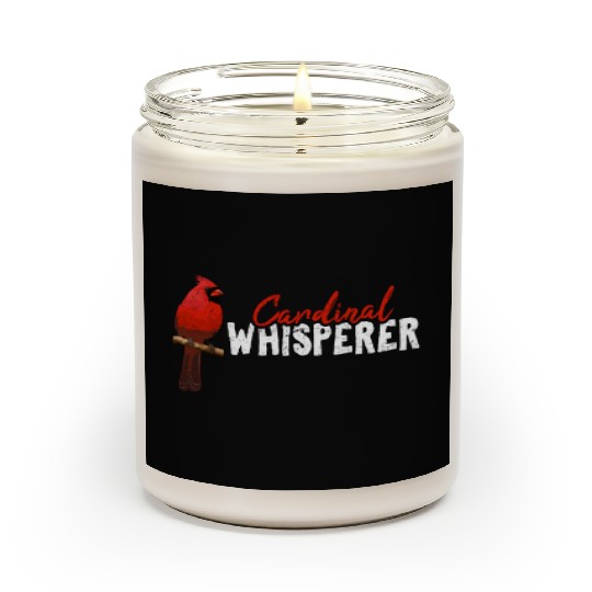 Cardinal Whisperer Northern Cardinal Bird Red Card Scented Candles