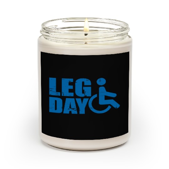 Leg Day Handicapped Wheelchair 19 Scented Candles
