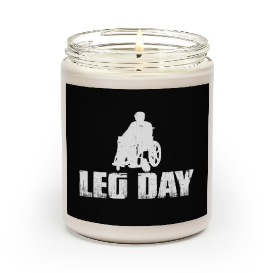Leg Day Handicapped Wheelchair 20 Scented Candles