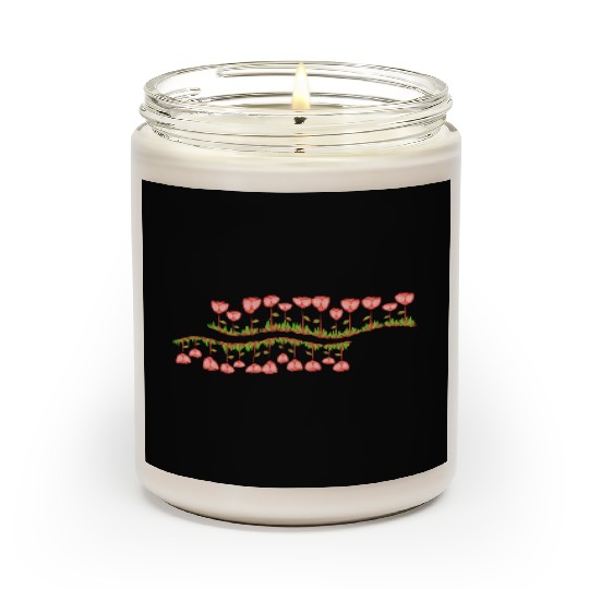 nature line wave grass flowers Scented Candles