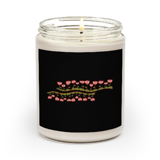 nature line wave grass flowers Scented Candles