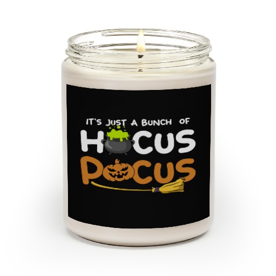 It's Just A Bunch Of Hocus Pocus Pumpkin Halloween Scented Candles