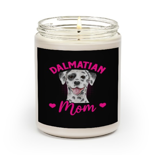 Dog Lover Puppy Cute Dalmatian Mom Scented Candles