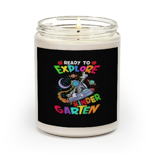 Ready to explore kindergarten Austronaut Teacher Scented Candles