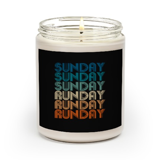 Sunday Runday Vintage Retro Fitness Training Scented Candles